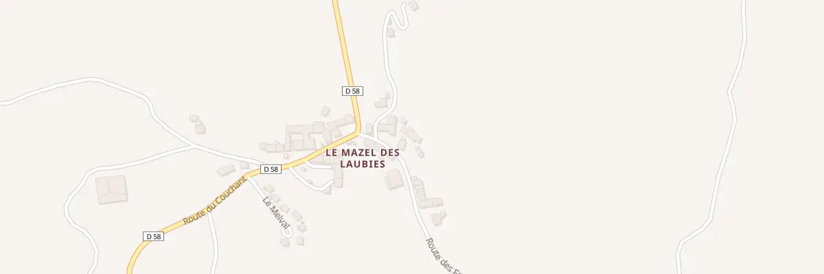 Plan du 5130 Le Mazel Village aux Laubies