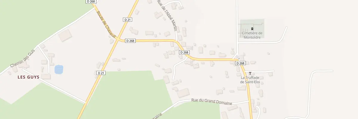 Plan du 20 Rue du Colonel Besson à Montoldre
