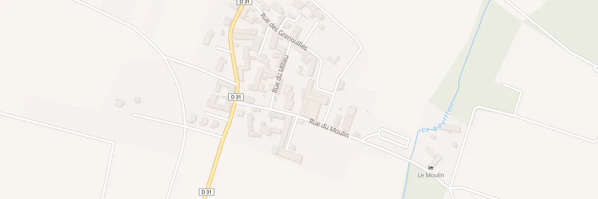 Plan du 2 Rue du Moulin à Champlay