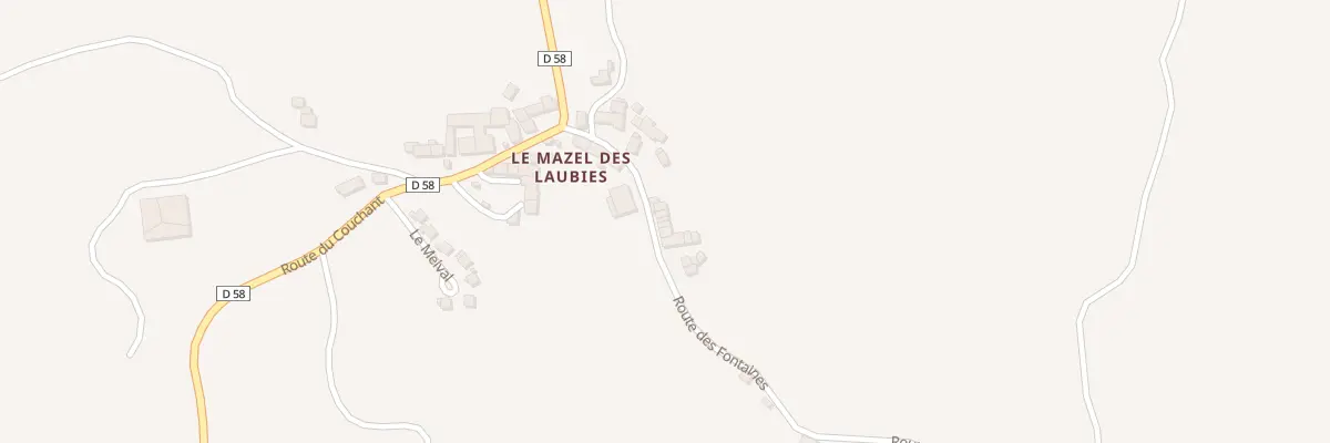 Plan du 5101 Le Mazel Village aux Laubies
