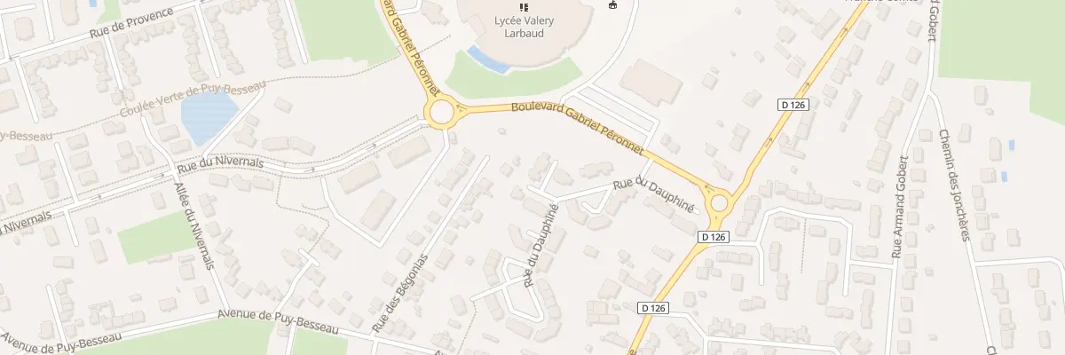 Plan du 20 Rue du Dauphiné à Cusset