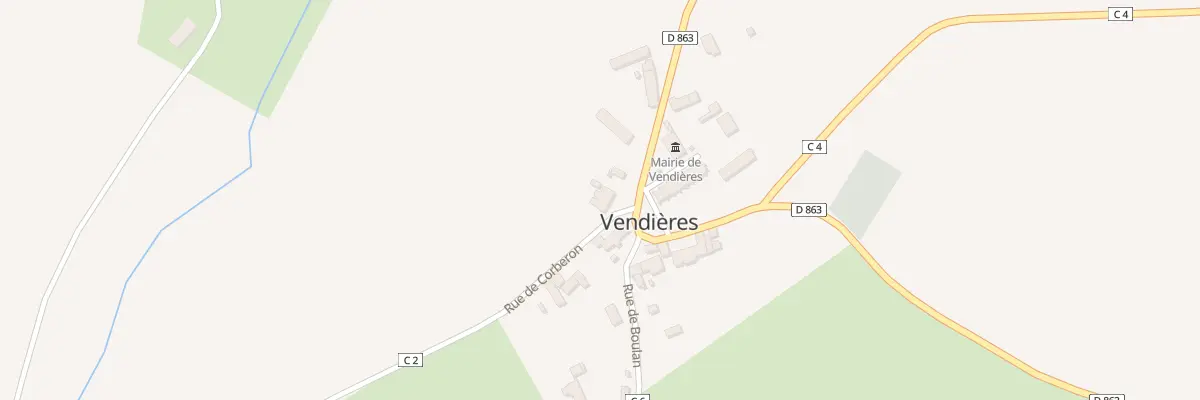 Plan du 4 Rue de Corberon à Vendières