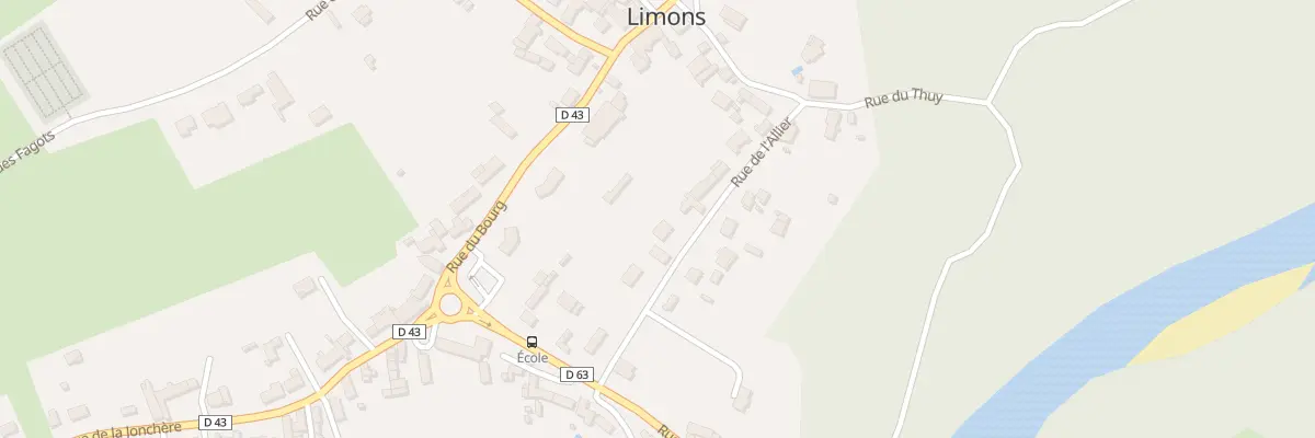 Plan du 7 Rue de l’Allier à Limons