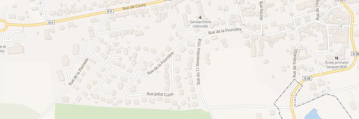 Plan du 1 Rue Joliot Curie à Anizy-le-Grand