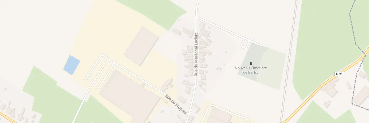 Plan du 27 Rue du Maréchal Leclerc à Bertry