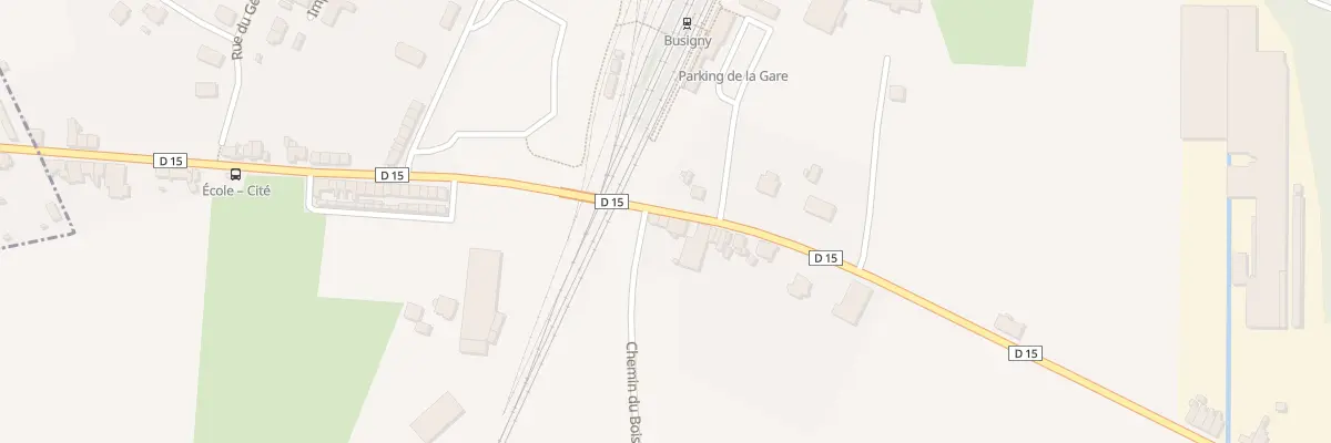 Plan du 215 Rue de la Gare à Busigny