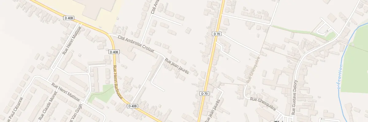 Plan du 33T Rue Jean Jaurès à Thiant