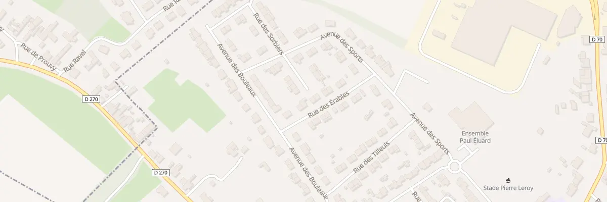 Plan du 14 Rue des Erables à Prouvy