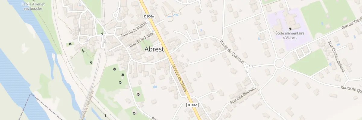 Plan du 5 Av de Thiers à Abrest