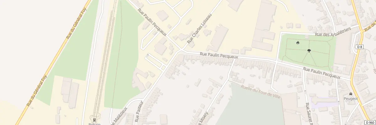 Plan du 145 Rue Paulin Pecqueux à Bohain-en-Vermandois