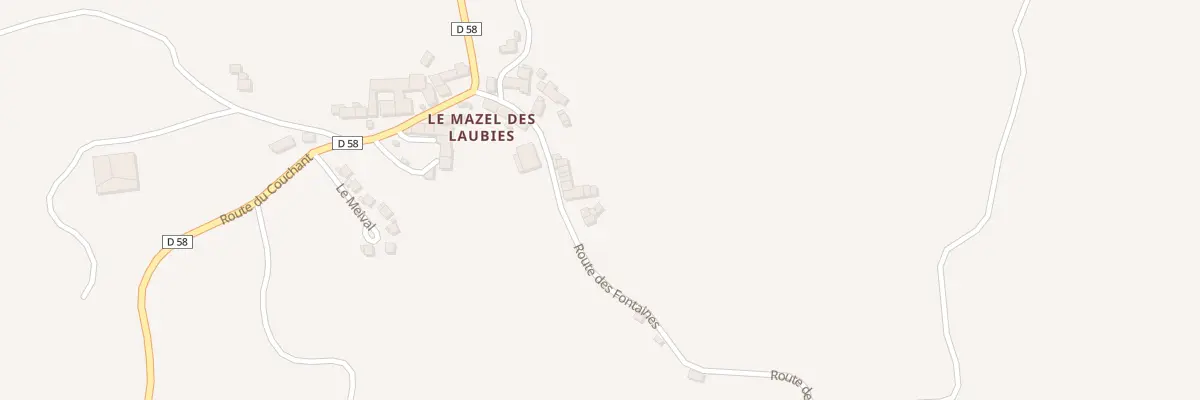 Plan du 5102 Le Mazel Village aux Laubies