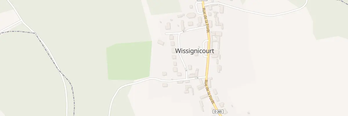 Plan du 14 Rue des Jardins à Wissignicourt