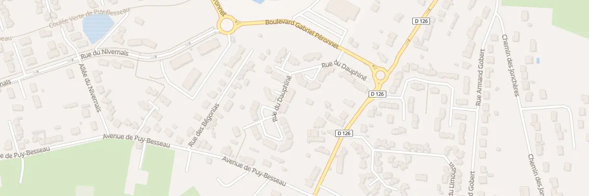 Plan du 33 Rue du Dauphiné à Cusset