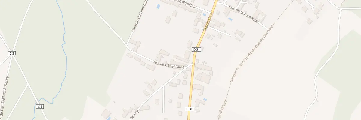 Plan du 84 Grande rue à Fleury-la-Vallée