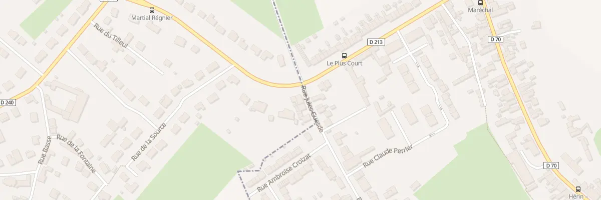 Plan du 2 Rue Martial Regnier à Oisy