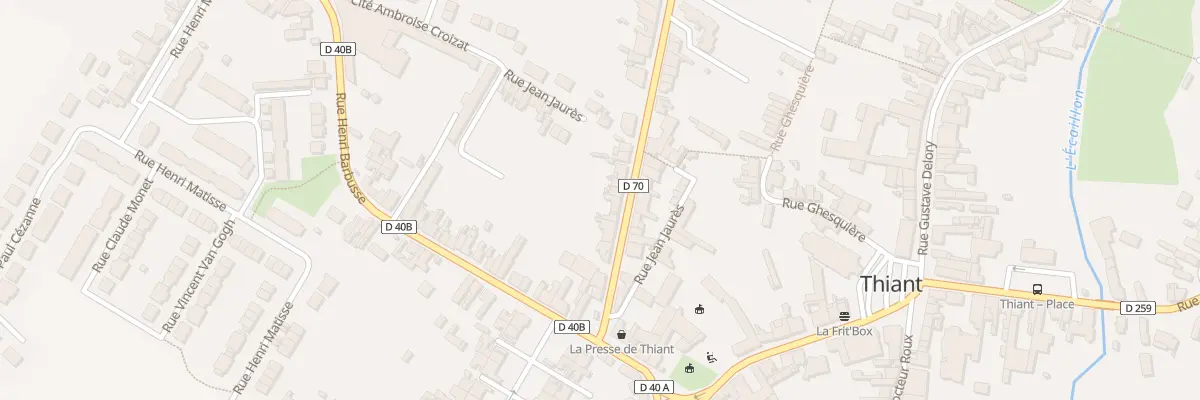 Plan du 9 Rue Jean Jaurès à Thiant