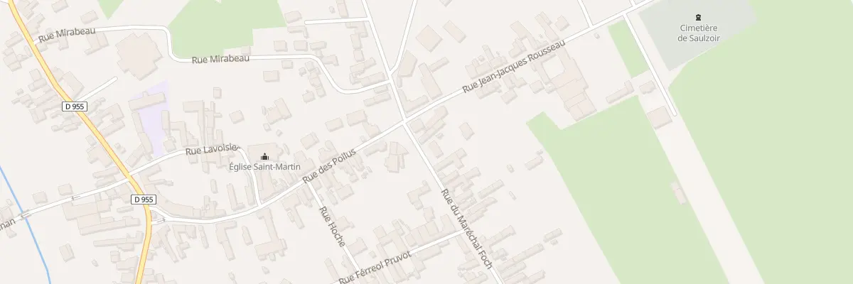 Plan du 3 Rue du Maréchal Foch à Saulzoir