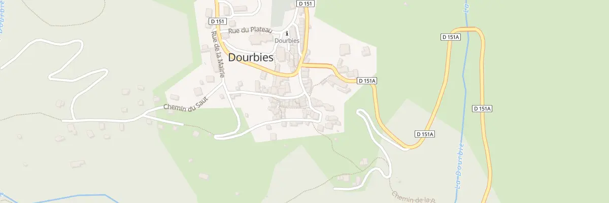 Plan du 5461 Le Village à Dourbies