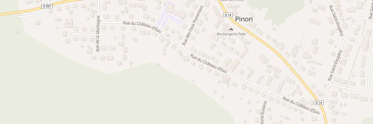 Plan du 20 Rue du Château d’Eau à Pinon