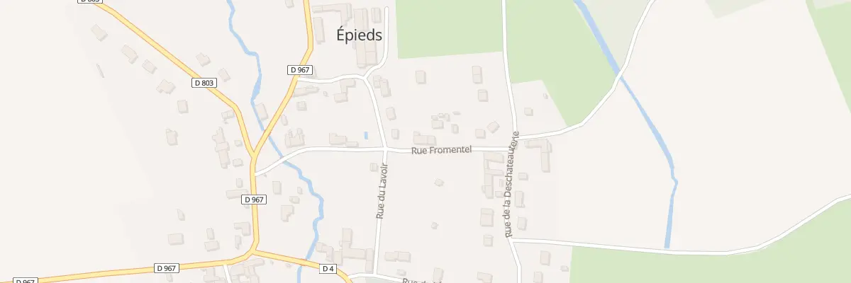 Plan du 11 Rue Fromentel à Épieds