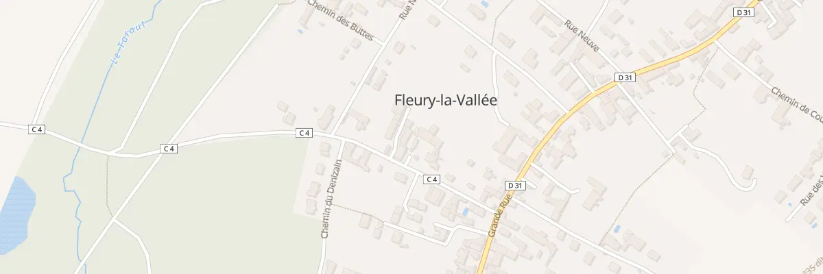 Plan du 14 Rte de Poilly à Fleury-la-Vallée