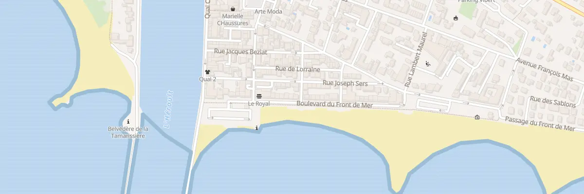 Plan du 13 Bd Front de Mer à Agde