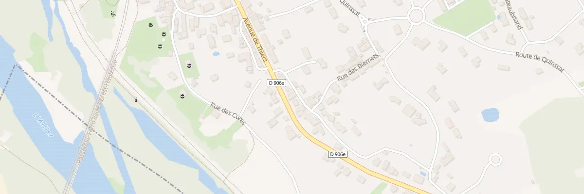 Plan du 31 Av de Thiers à Abrest