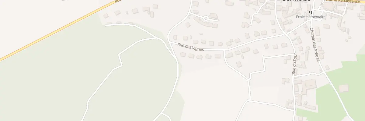 Plan du 24 Rue des Vignes à Sermoise