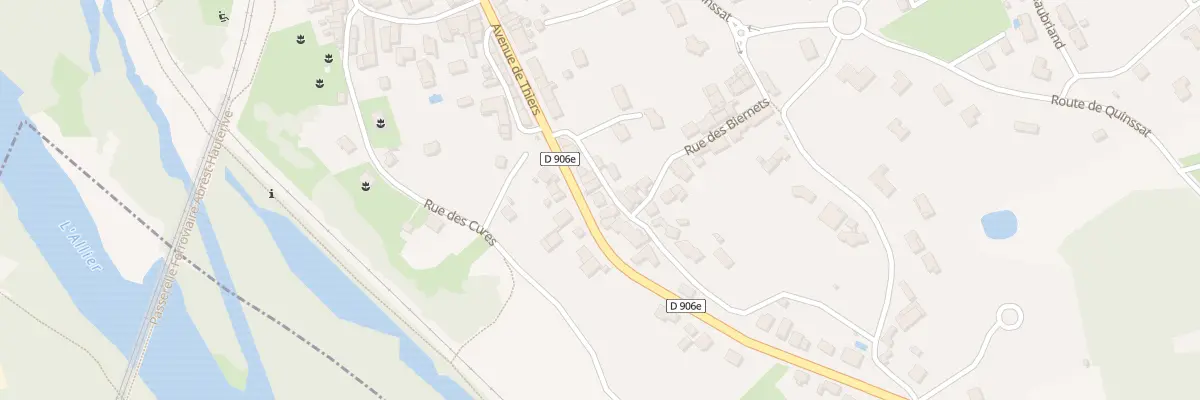 Plan du 33 Av de Thiers à Abrest