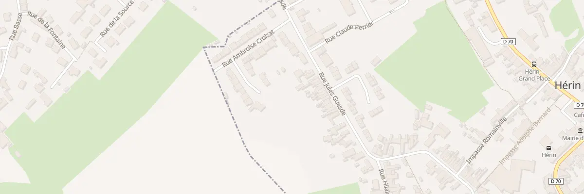Plan du 77 Rue Jules Guesde à Hérin