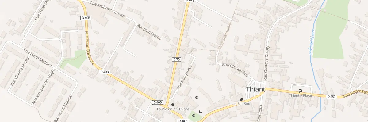Plan du 20 Rue Jean Jaurès à Thiant