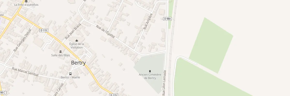 Plan du 23 Rue de l’Egalité à Bertry