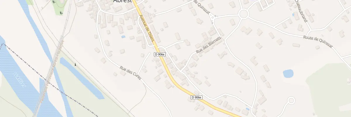 Plan du 9 Rue des Biernets à Abrest