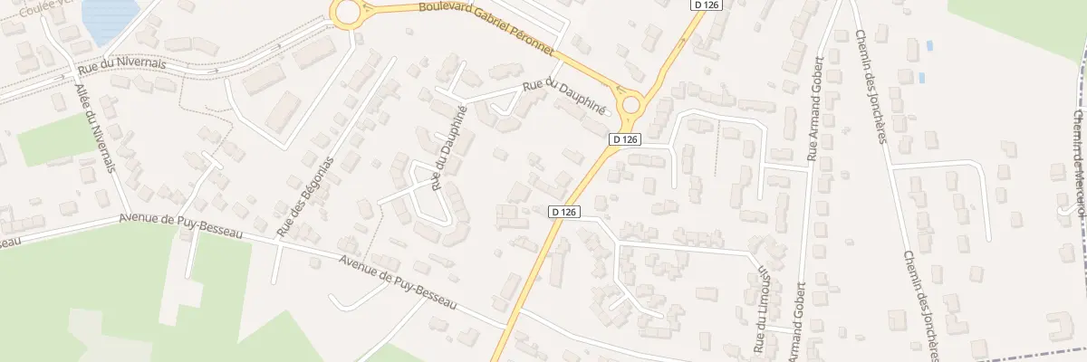 Plan du 114B Rue F Lafaye à M Menut à Cusset