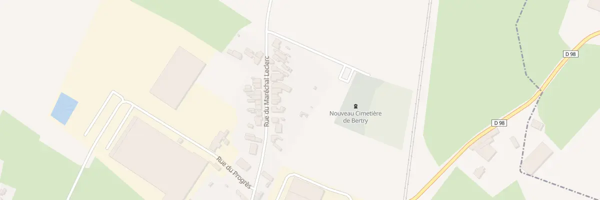 Plan du 34 Rue du Maréchal Leclerc à Bertry