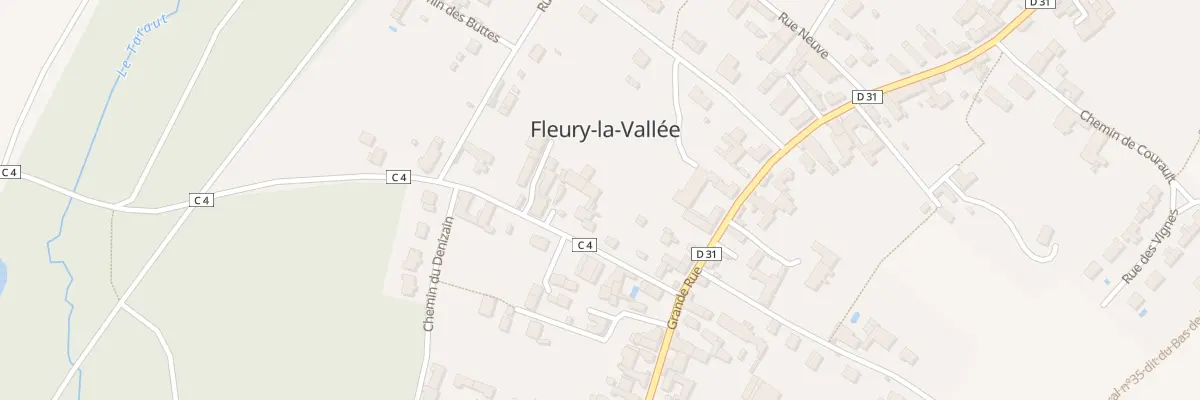 Plan du 10 Rte de Poilly à Fleury-la-Vallée