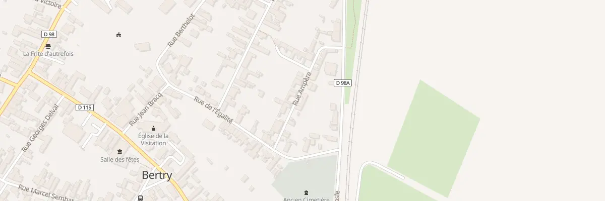Plan du 7 Rue Ampere à Bertry