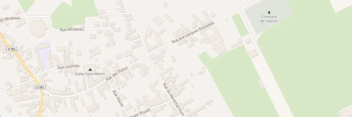 Plan du 7 Rue du Maréchal Foch à Saulzoir