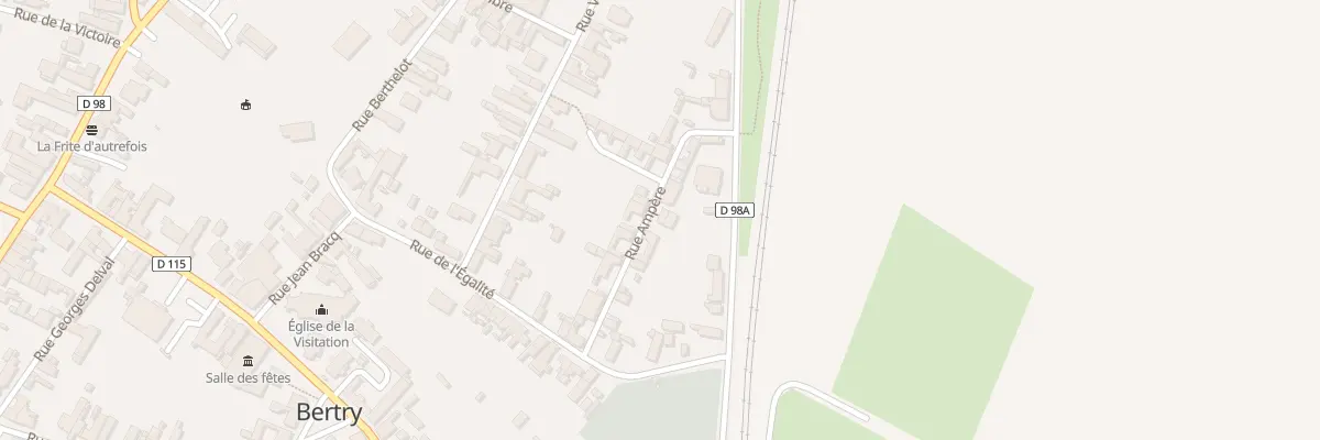 Plan du 5 Rue Ampere à Bertry