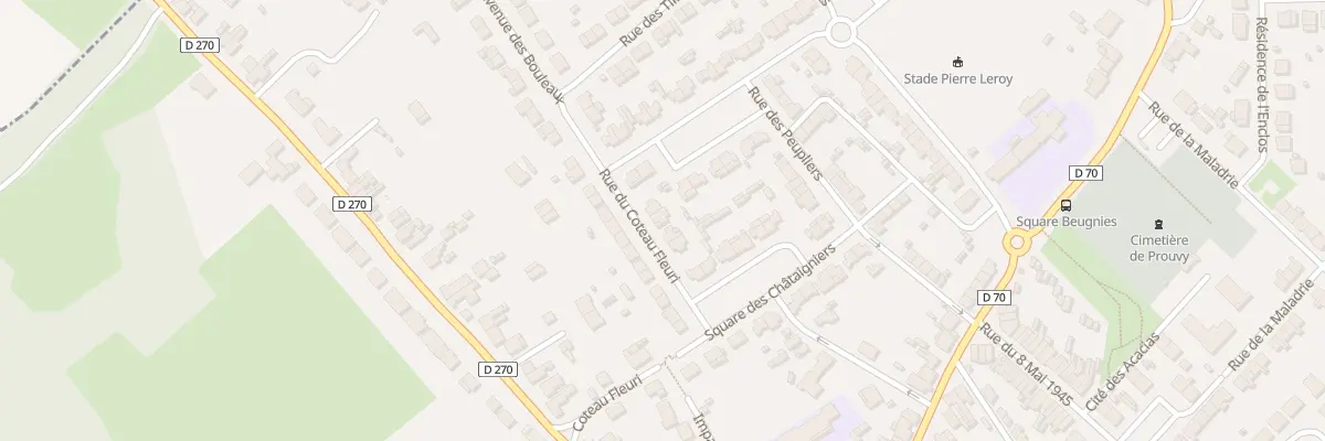Plan du 36 Rue du Coteau Fleuri à Prouvy