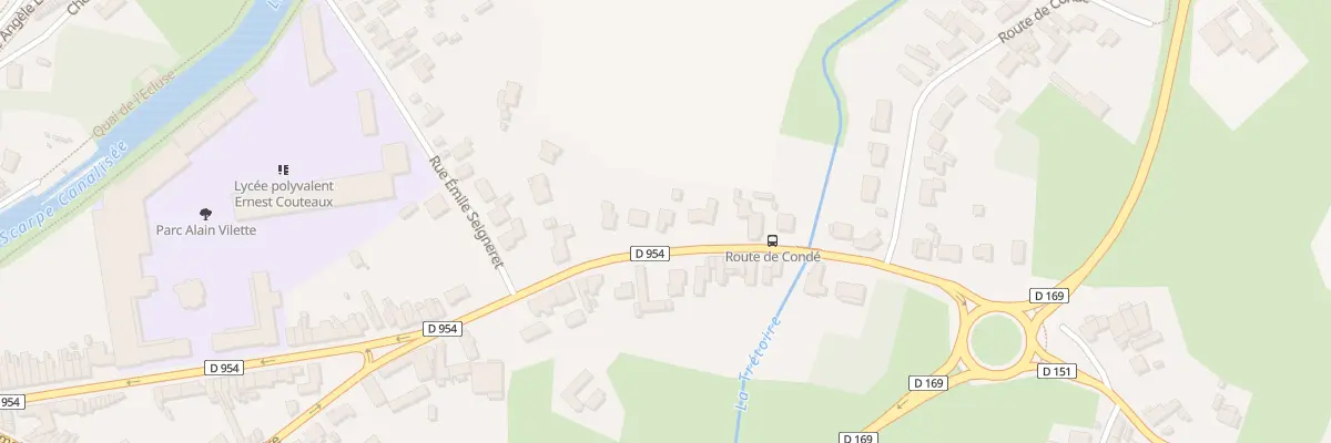 Plan du 91 Av du Collège à Saint-Amand-les-Eaux
