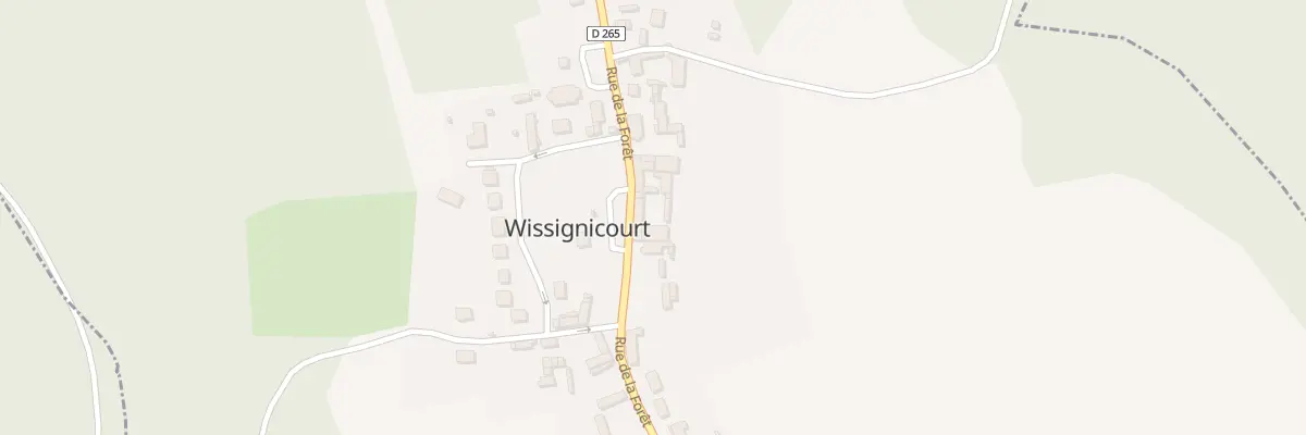 Plan du 30 Rue de la Foret à Wissignicourt