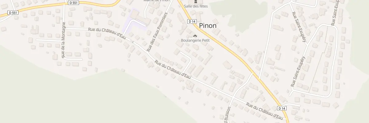 Plan du 3 Rue Paul Claudel à Pinon