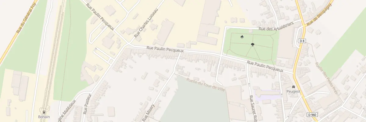 Plan du 101 Rue Paulin Pecqueux à Bohain-en-Vermandois