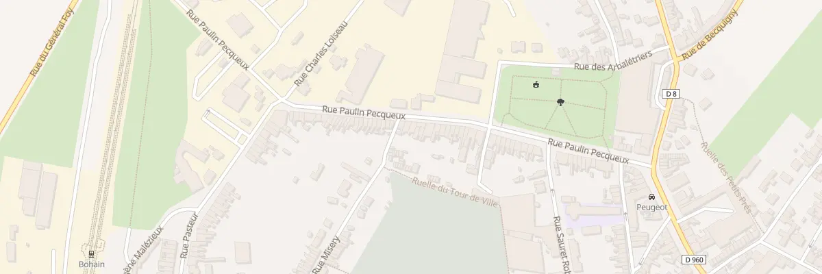 Plan du 99 Rue Paulin Pecqueux à Bohain-en-Vermandois