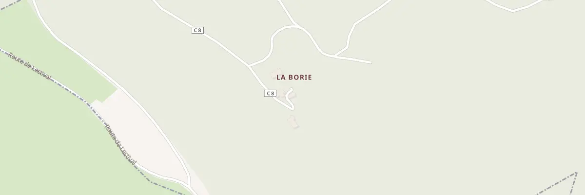 Plan du 1400 Rte de la Borie à Tailhac