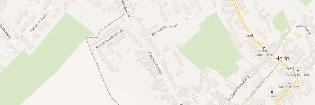 Plan du 100 Rue Jules Guesde à Hérin