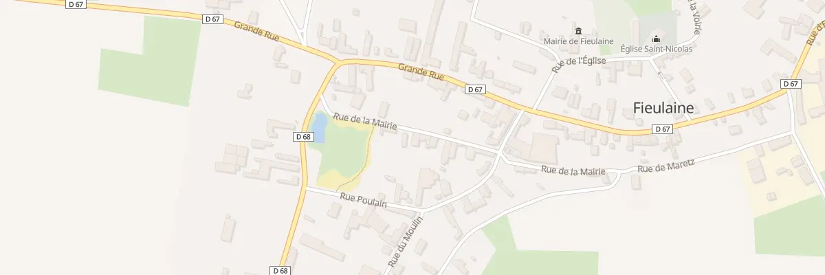 Plan du 7 Rue de la Mairie à Fieulaine
