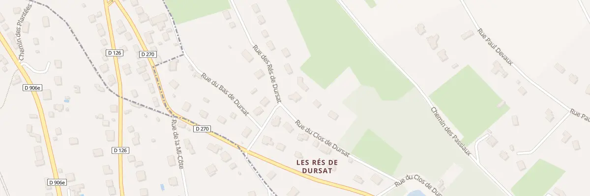 Plan du 1 Rue du Clos de Dursat au Vernet