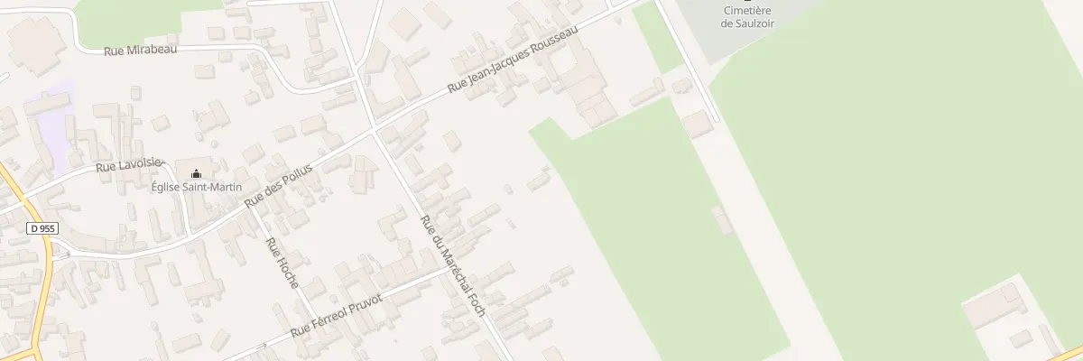 Plan du 23 Rue du Maréchal Foch à Saulzoir